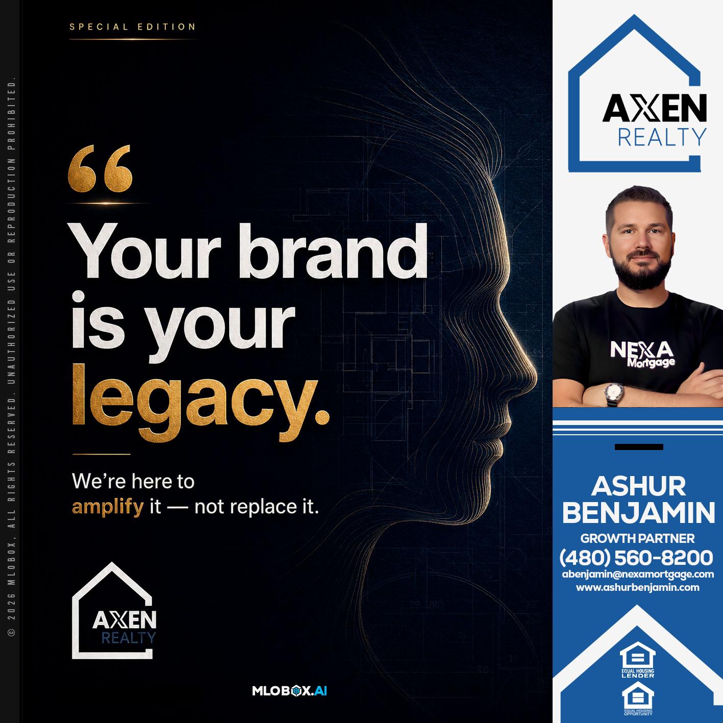 your brand - Ashur Benjamin -Mortgage Loan Originator